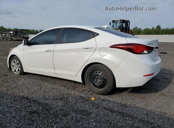 5NPDH4AE7GH779681 2016 HYUNDAI ELANTRA White Задня ліва чверть
