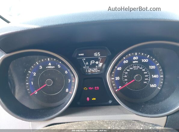 5NPDH4AE8GH657489 2016 HYUNDAI ELANTRA Blue Вид задніх сидінь