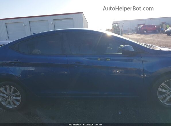 5NPDH4AE8GH657489 2016 HYUNDAI ELANTRA Blue Панорамний вид салону 360°