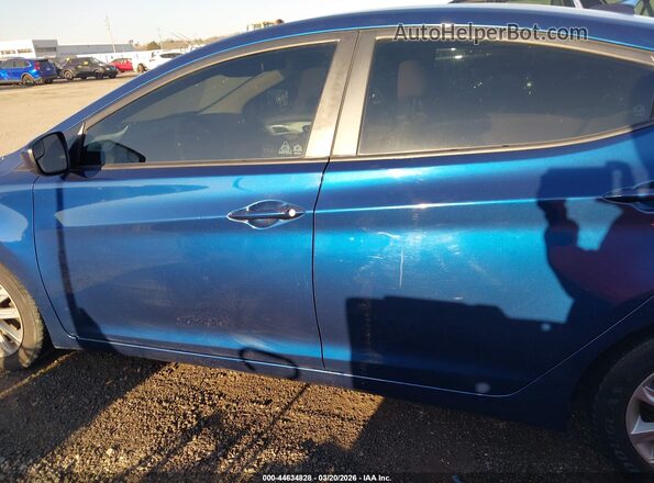 5NPDH4AE8GH657489 2016 HYUNDAI ELANTRA Blue 