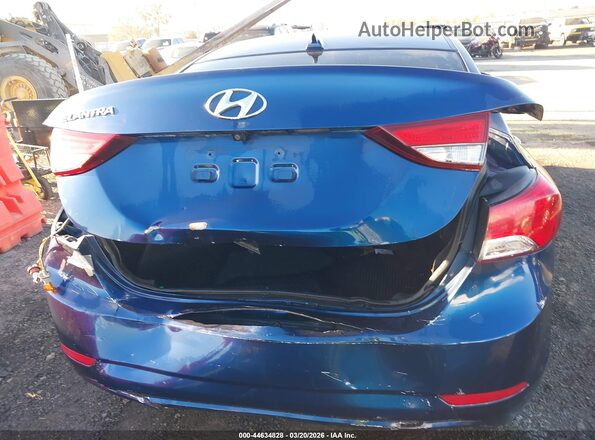 5NPDH4AE8GH657489 2016 HYUNDAI ELANTRA Blue 