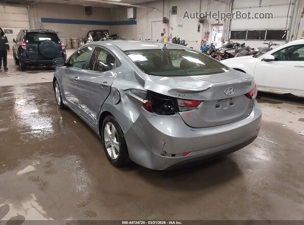 5NPDH4AE8GH689360 2016 HYUNDAI ELANTRA Silver Rear left