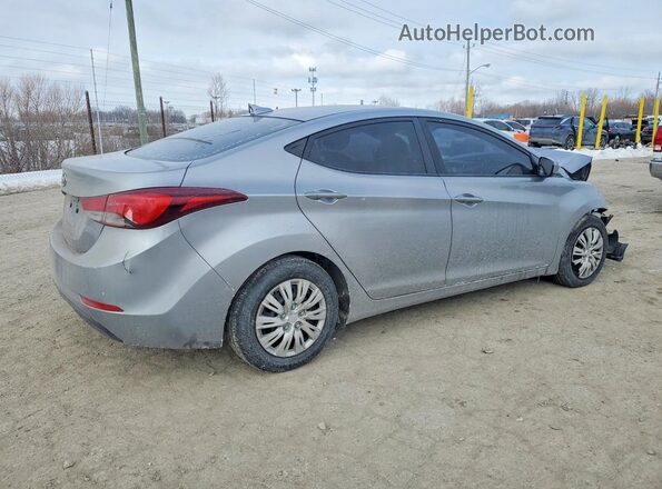 5NPDH4AE8GH714693 2016 HYUNDAI ELANTRA Silver Trasero derecho