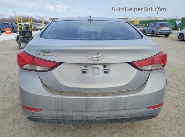 5NPDH4AE8GH714693 2016 HYUNDAI ELANTRA Silver Vista trasera