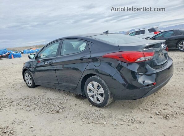 5NPDH4AEXGH682524 2016 HYUNDAI ELANTRA Black Trasero izquierdo
