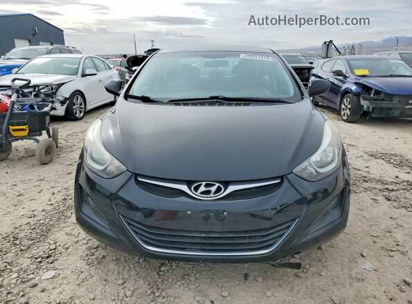 5NPDH4AEXGH682524 2016 HYUNDAI ELANTRA Black Vista frontal