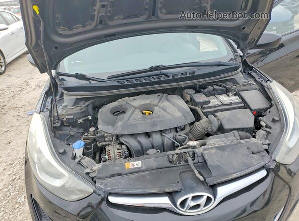 5NPDH4AEXGH682524 2016 HYUNDAI ELANTRA Black Vista interior trasera