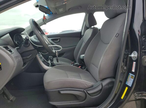 5NPDH4AEXGH682524 2016 HYUNDAI ELANTRA Black Vista interior delantera