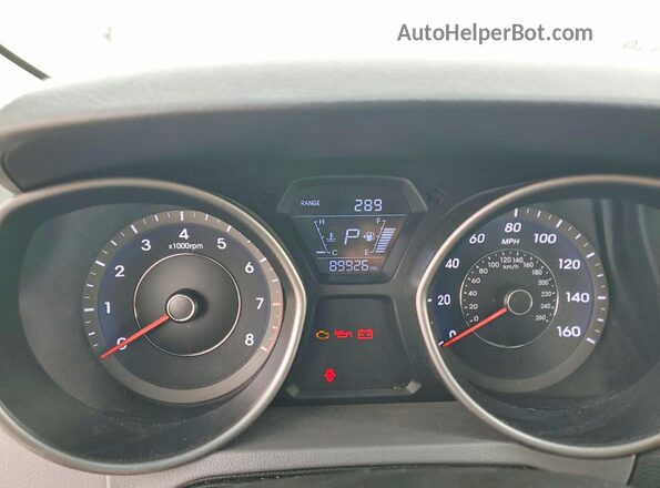 5NPDH4AEXGH682524 2016 HYUNDAI ELANTRA Black Vista del cuadro de instrumentos