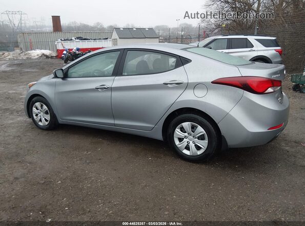 5NPDH4AEXGH717434 2016 HYUNDAI ELANTRA Silver Tył lewy