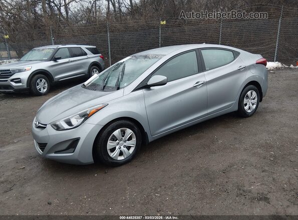 5NPDH4AEXGH717434 2016 HYUNDAI ELANTRA Silver Przód lewy