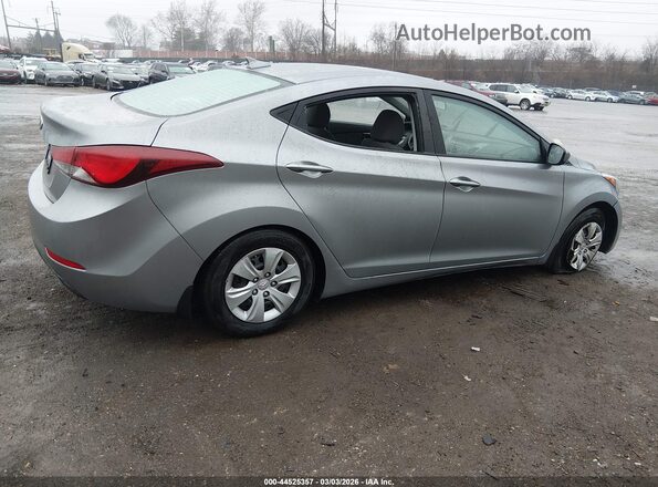 5NPDH4AEXGH717434 2016 HYUNDAI ELANTRA Silver Tył prawy