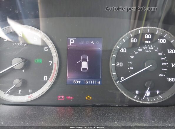 5NPE24AF0GH313931 2016 HYUNDAI SONATA Черный Вид задних сидений