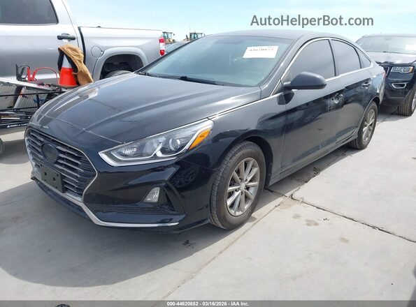 5NPE24AF0JH599822 2018 HYUNDAI SONATA Black Front left