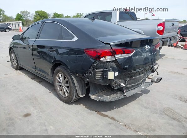 5NPE24AF0JH599822 2018 HYUNDAI SONATA Black Rear left