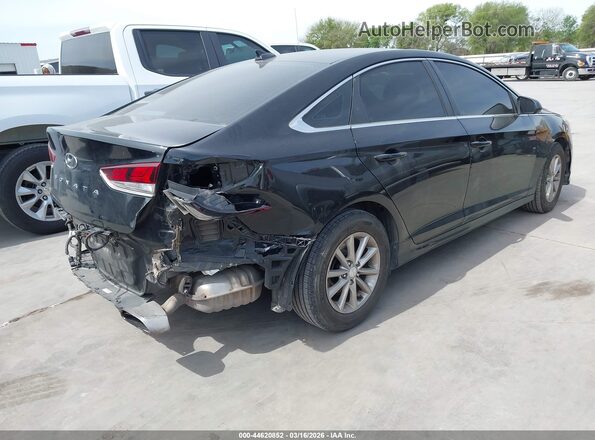5NPE24AF0JH599822 2018 HYUNDAI SONATA Black Rear right