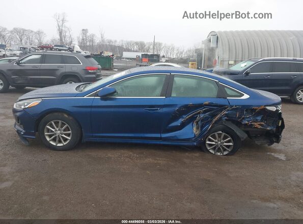 5NPE24AF0KH741782 2019 HYUNDAI SONATA Blue 