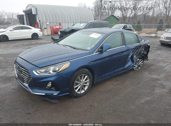 5NPE24AF0KH741782 2019 HYUNDAI SONATA Blue 