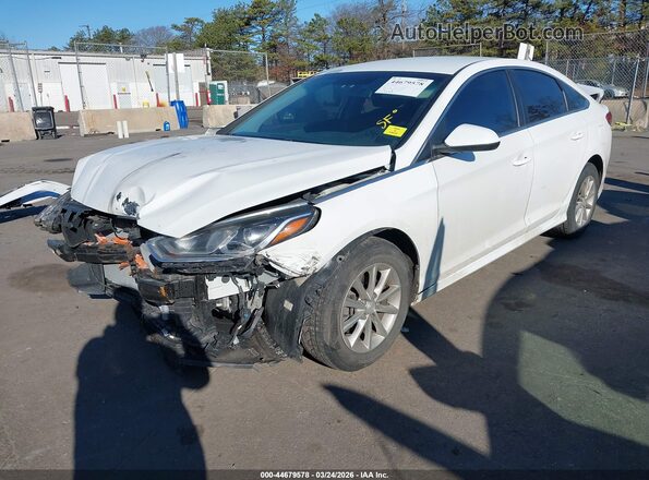 5NPE24AF0KH818327 2019 HYUNDAI SONATA White Przód lewy