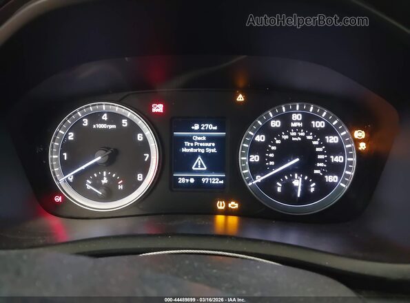 5NPE24AF1JH599845 2018 HYUNDAI SONATA Black Вид задніх сидінь