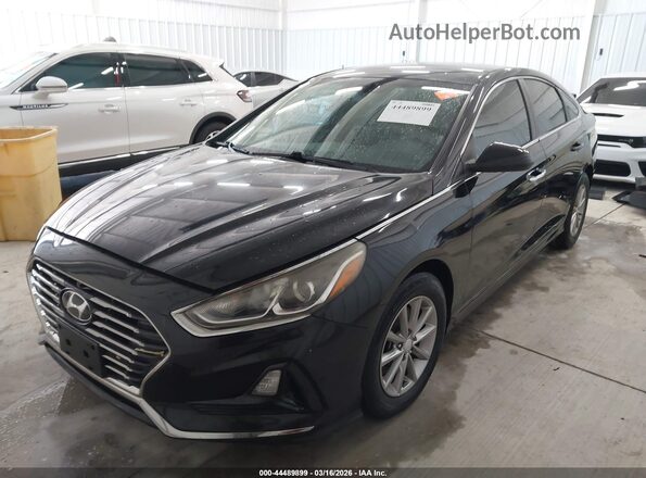 5NPE24AF1JH599845 2018 HYUNDAI SONATA Black Передня ліва чверть