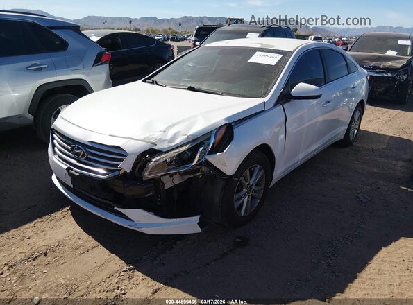 5NPE24AF2HH531077 2017 HYUNDAI SONATA White წინა ხედი