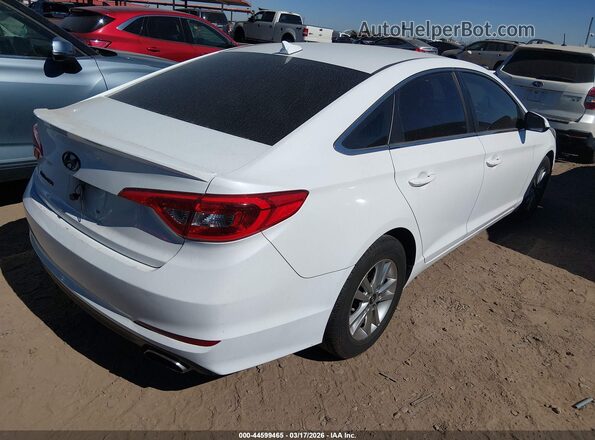 5NPE24AF2HH531077 2017 HYUNDAI SONATA White უკანა მარჯვენა