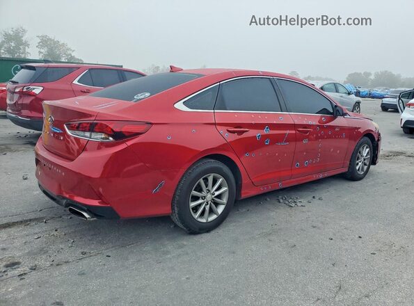 5NPE24AF2KH778297 2019 HYUNDAI SONATA Red 