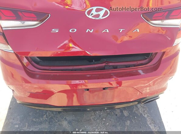 5NPE24AF2KH804798 2019 HYUNDAI SONATA Red წინა ხედი