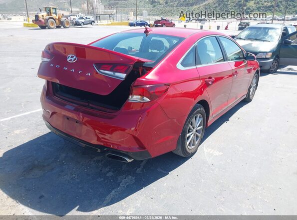 5NPE24AF2KH804798 2019 HYUNDAI SONATA Red უკანა მარჯვენა
