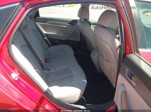 5NPE24AF2KH804798 2019 HYUNDAI SONATA Red VIN კოდის სტიკერის ხედი