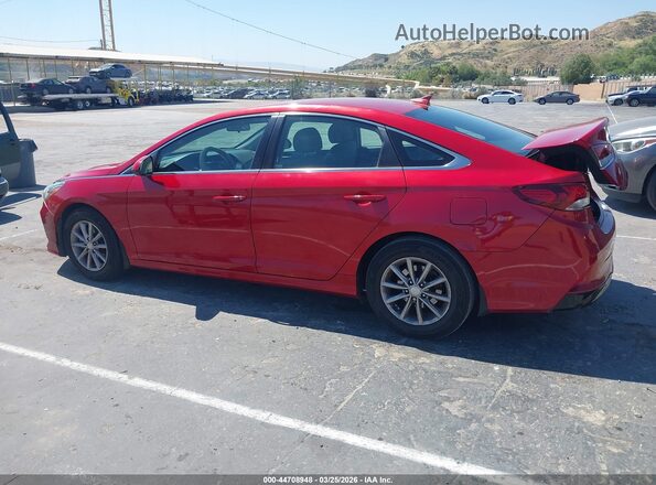 5NPE24AF2KH804798 2019 HYUNDAI SONATA Red სალონის 360-გრადუსიანი ხედი