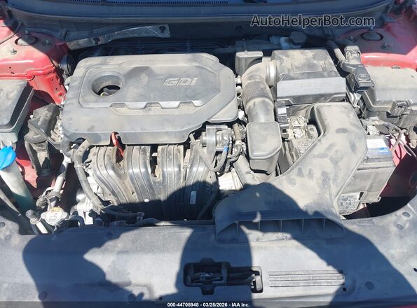 5NPE24AF2KH804798 2019 HYUNDAI SONATA Red უკანა ხედი