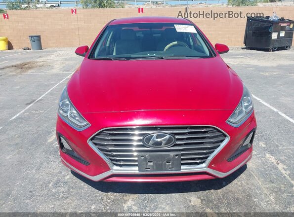 5NPE24AF2KH804798 2019 HYUNDAI SONATA Red ხელსაწყოთა პანელის ხედი