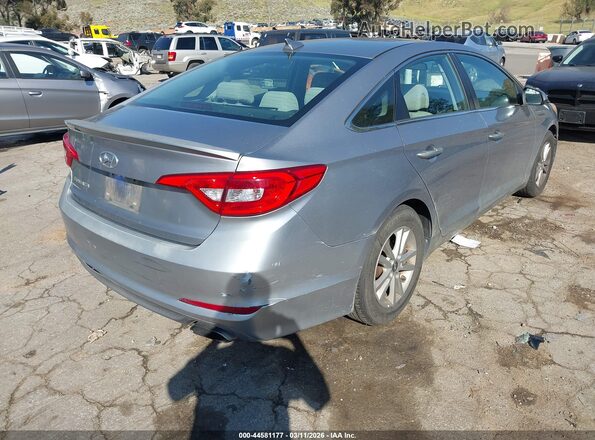 5NPE24AF3GH395699 2016 HYUNDAI SONATA Silver Trasero derecho