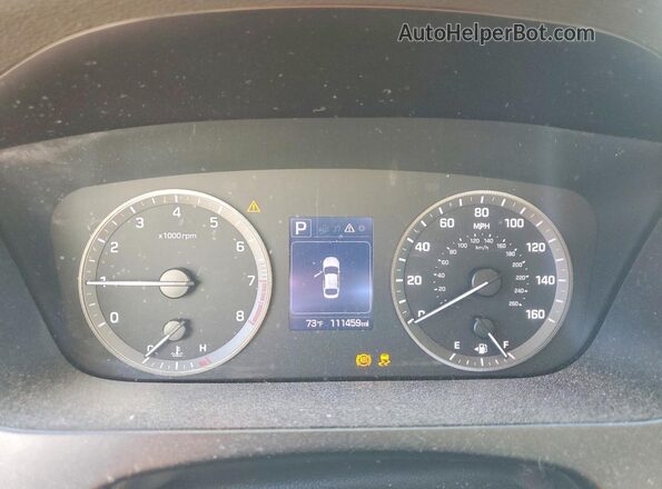 5NPE24AF3HH519665 2017 HYUNDAI SONATA Black Widok zestawu wskaźników