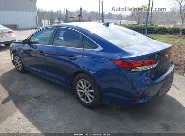 5NPE24AF3JH601319 2018 HYUNDAI SONATA Синий Задняя левая четверть