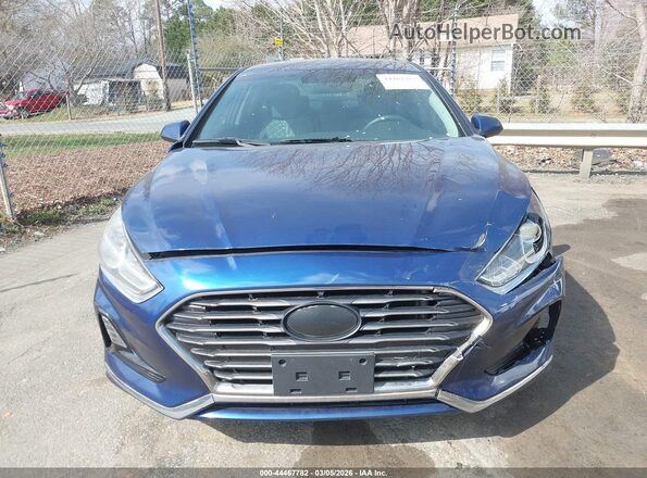 5NPE24AF3JH601319 2018 HYUNDAI SONATA Синий Вид щитка приборов