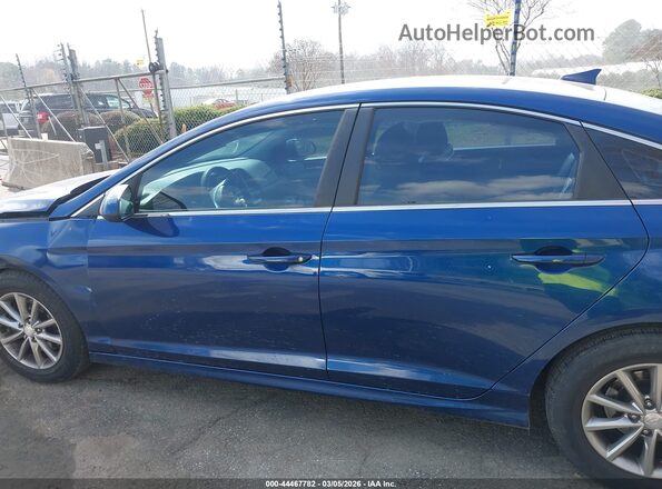 5NPE24AF3JH601319 2018 HYUNDAI SONATA Синий Панорамный вид салона 360°