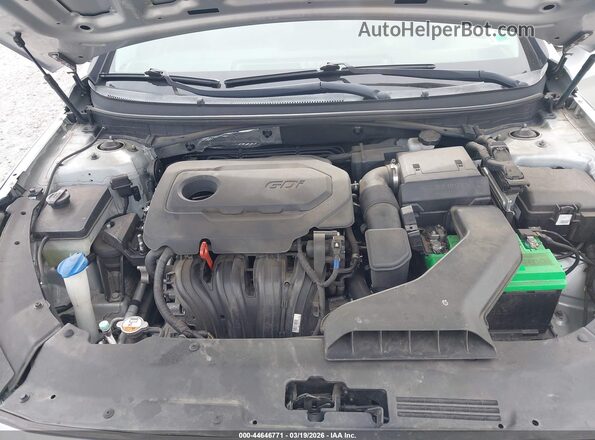 5NPE24AF3JH603989 2018 HYUNDAI SONATA Silver Вид ззаду