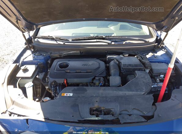 5NPE24AF4HH504723 2017 HYUNDAI SONATA Blue Widok z tyłu