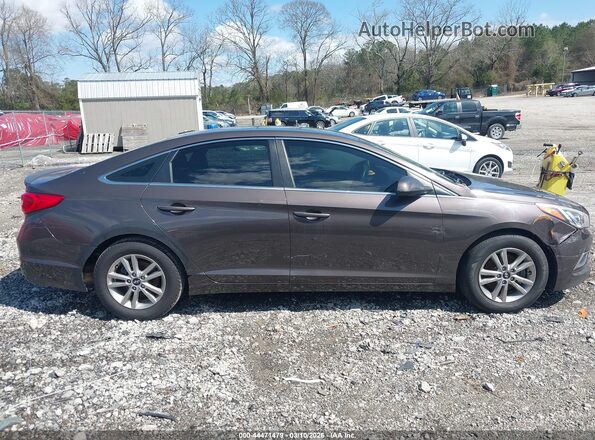 5NPE24AF5GH348951 2016 HYUNDAI SONATA Brown Вид задньої частини салону