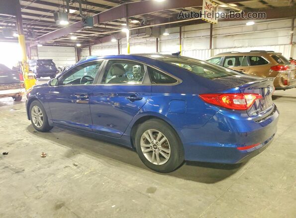 5NPE24AF5GH357164 2016 HYUNDAI SONATA Синий Задняя левая четверть