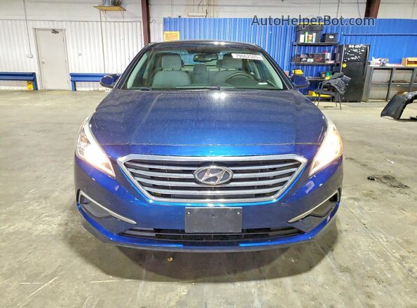 5NPE24AF5GH357164 2016 HYUNDAI SONATA Синий Вид спереди