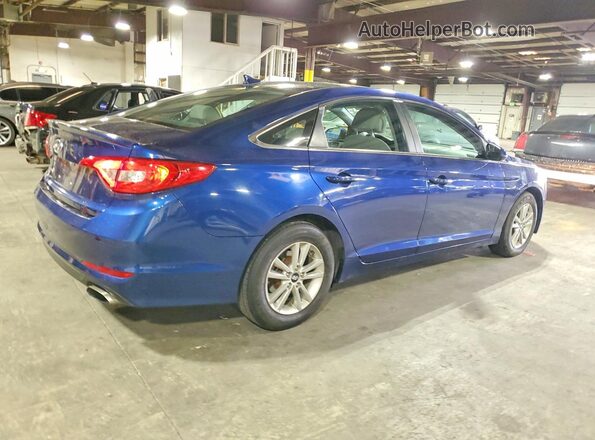 5NPE24AF5GH357164 2016 HYUNDAI SONATA Синий Задняя правая четверть