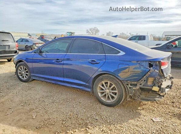 5NPE24AF5KH791903 2019 HYUNDAI SONATA Синий Задняя левая четверть