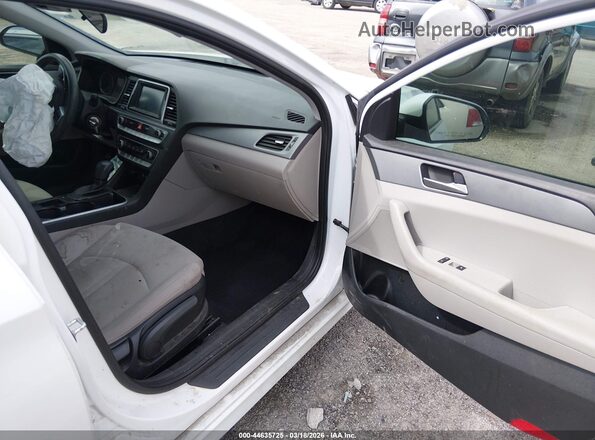 5NPE24AF5KH806951 2019 HYUNDAI SONATA White Vista interior delantera