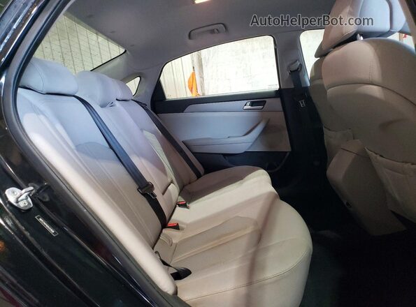 5NPE24AF6GH312606 2016 HYUNDAI SONATA Black Вид задніх сидінь