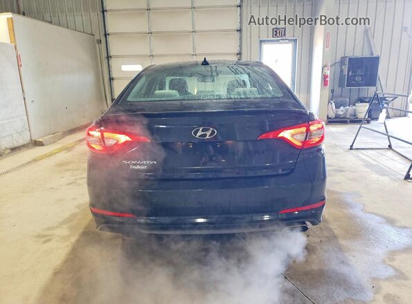 5NPE24AF6GH312606 2016 HYUNDAI SONATA Black Вид ззаду