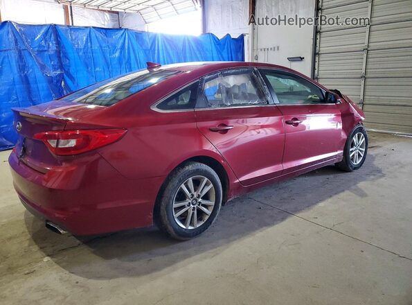 5NPE24AF6GH387175 2016 HYUNDAI SONATA Бордовый Задняя правая четверть